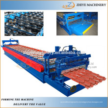 Esmaltado Azulejos de metal usados ​​Azulejos Roll Forming Machine / Metal Roof Usado Glazing Panel Cold Forming Machinery